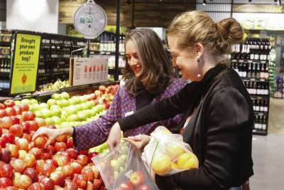 Thick plastic online grocery bags