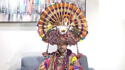 Navratri celebrations: 3-kg turban depicting Ram temple, PM Modi