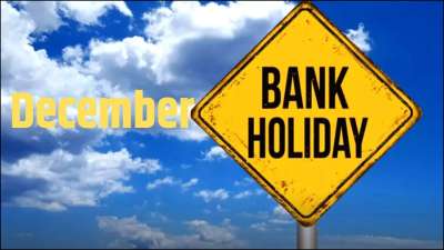 Bank holidays in December Banks to remain closed for 18 days