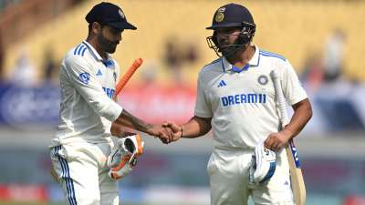 Rohit Sharma and Ravindra Jadeja dominated the day for India. The duo joined hands together when India were in trouble at 33/3 and stitched a brilliant double-century stand, first for India in India since 2019, to bail the team out of trouble. Mark Wood broke the marathon partnership but by then they had added 204 runs for the fourth wicket.