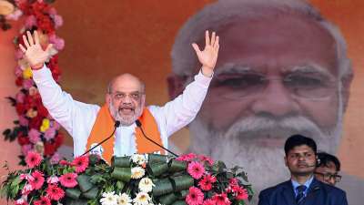 Rajasthan: Amit Shah holds road show in Sikar ahead of Lok Sabha polls –  India TV
