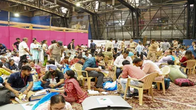 IN PICS | Polling officials are checking poll materials required for the 6th Phase of General Elections-2024 at Commonwealth Games Village, Akshardham, in New Delhi on May 24, 2024.