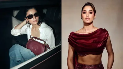 Alia Bhatt to Janhvi Kapoor: Bollywood divas serve pipping hot &#039;Burgundy&#039; winter fashion inspo