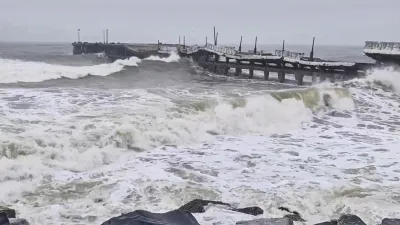 The deep depression in the Bay of Bengal brough intermittent rains in Tamil Nadu and Puducherry. 