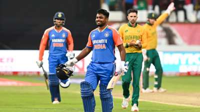 Sanju Samson concluded India's 2024 season with his third T20I century of the year. His recent heroics also made him India's leading run-scorer in 2024 with 436 runs in 12 innings at a strike rate of 180.16. 