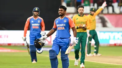 Sanju Samson concluded India&#039;s 2024 season with his third T20I century of the year. His recent heroics also made him India&#039;s leading run-scorer in 2024 with 436 runs in 12 innings at a strike rate of 180.16. 