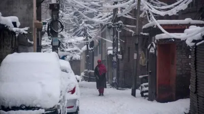 Most parts of the Kashmir Valley witnessed snowfall, delighting locals and visitors alike. People enjoyed the wintry weather to the fullest amidst the snow-covered landscape.