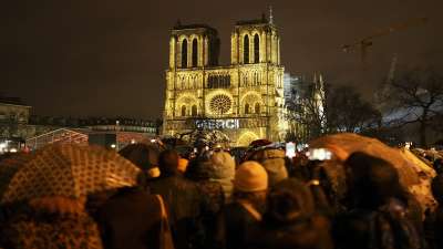 Notre Dame is reopening for the first time since a fire in 2019 nearly destroyed the 12th-century cathedral in Paris.