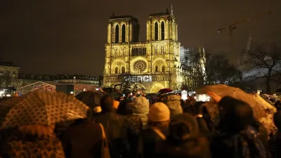 Notre Dame is reopening for the first time since a fire in 2019 nearly destroyed the 12th-century cathedral in Paris.