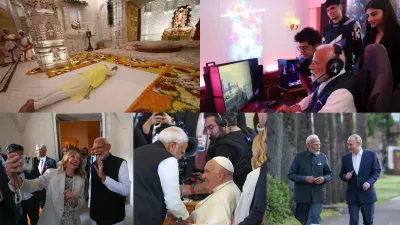 Prime Minister Narendra Modi shared standout photos of 2024. The photos capture significant moments throughout the year.