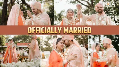 Armaan Malik and Aashna Shroff treated their fans with a pleasant surprise on Thursday as they jointly shared the wedding pictures, officially announcing their marriage. 