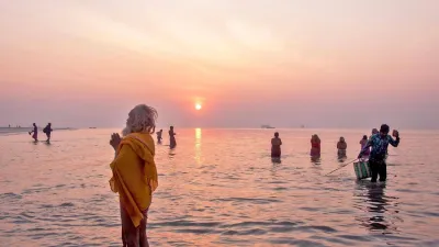 Lakhs of Hindu pilgrims from different parts of the country as well as outside gather in Sagar Island during 'Makar Sankranti' to take a holy dip at the confluence of the sacred Ganga and the Bay of Bengal.