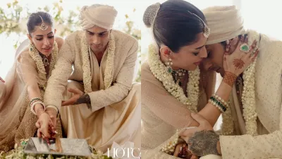 In a heartwarming celebration of love, actor Prateik Babbar and his longtime girlfriend Priya Banerjee exchanged vows in an intimate wedding ceremony on Friday, February 14. 