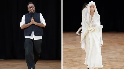 Raw Mango stepped onto the global stage at London Fashion Week with its Fall/Winter 2026 showcase, marking a significant moment for contemporary Indian design. Titled ‘It’s Not About The Flower’, the collection turns to the familiar symbolism of the South Asian garland to explore memory, ritual, and adornment. Through sculptural tailoring, hand embroidery and layered textiles, the label reimagines heritage with a distinctly modern sensibility. Raw Mango stepped onto the global stage at London Fashion Week with its Fall/Winter 2026 showcase, marking a significant moment for contemporary Indian design. Titled ‘It’s Not About The Flower’, the collection turns to the familiar symbolism of the South Asian garland to explore memory, ritual, and adornment. Through sculptural tailoring, hand embroidery and layered textiles, the label reimagines heritage with a distinctly modern sensibility.