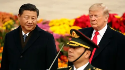 Donald Trump with Xi Jinping