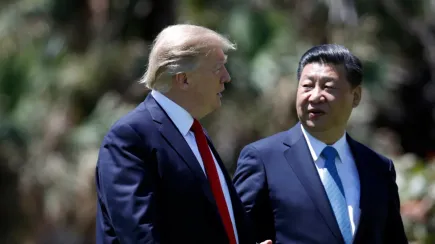 Donald Trump with Xi Jinping