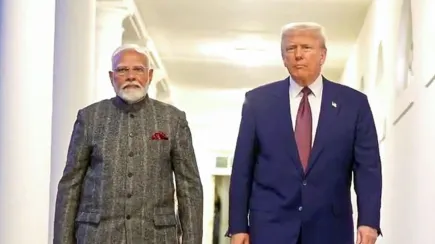 Prime Minister Narendra Modi with US President Donald Trump