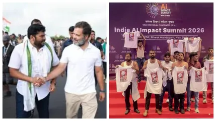 Old photo of Rahul Gandhi with shirtless protest organiser Narsimha surfaces amid row