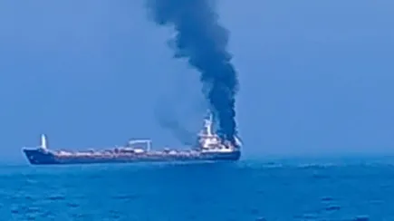 MT Jalveer, a Guinea-Bissau-flagged tanker with 20 Indian