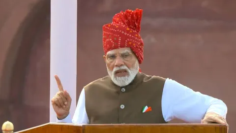 Prime Minister Narendra Modi at Red Fort on Independence