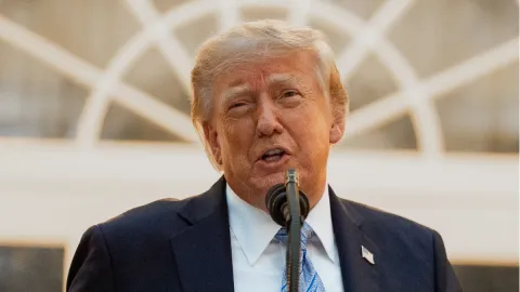 US President Donald Trump speaks at White House/ File photo