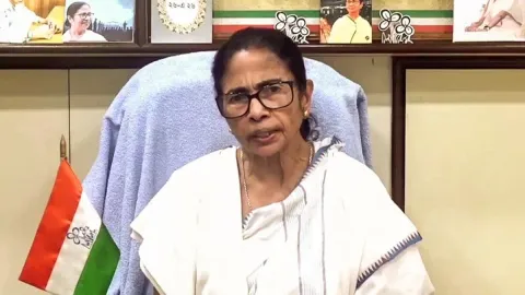 West Bengal's former Chief Minister Mamata Banerjee during
