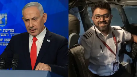 Benjamin Netanyahu calls flydubai captain Smit Machchhar a