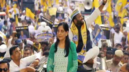 Lok Sabha elections 2024: Sunita Kejriwal holds roadshow, campaigns for AAP's East Delhi candidate