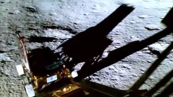 Chandrayaan-3 Rover ramped down from the Lander to the Lunar surface ...