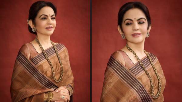 नीता अंबानी ने पहनी इकत राम शिला साड़ी, लिखे हैं पवित्र शिला लेख, जानिए क्या है इसकी खासियत? नीता अंबानी ने पहनी इकत राम शिला साड़ी, लिखे हैं पवित्र शिला लेख, जानिए क्या है इसकी खासियत?