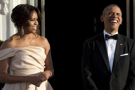 Michelle Obama stunned in Indian-American fashion designer