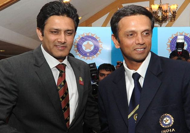 Anil Kumble and Rahul Dravid