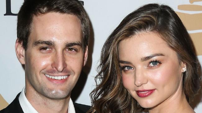 Evan Spiegel and Model Miranda Kerr