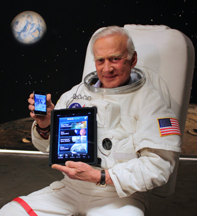 buzz aldrin first man on the moon