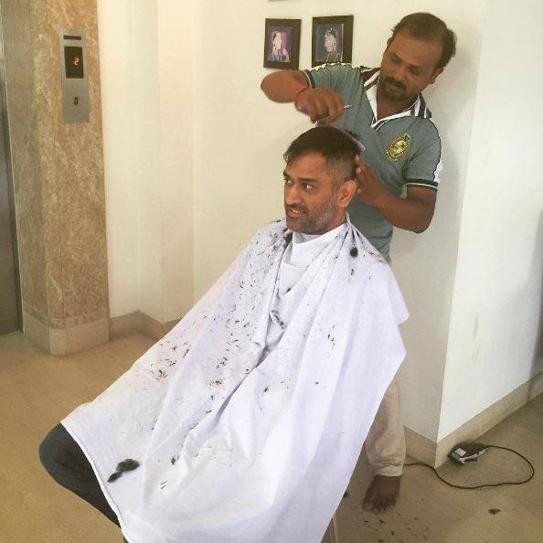 Captain Cool' Dhoni gets a new hairdo. Read why fans are comparing him to  'Thalaivar' | Cricket News – India TV