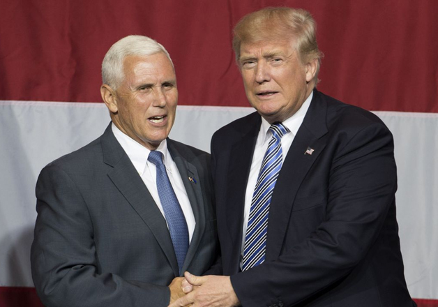 Mike Pence and Donald Trump