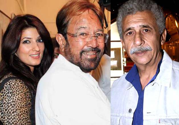 Twinkle Khanna, Rajesh Khanna and Naseeruddin Shah