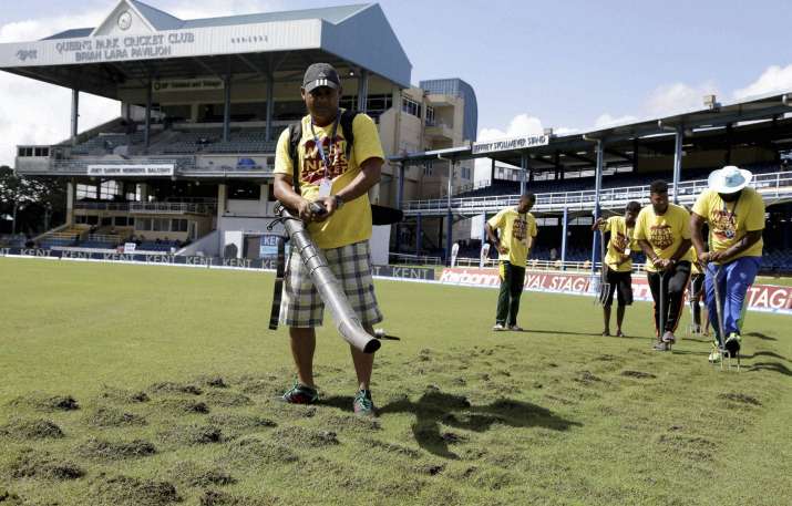 Play abandoned due to Wet outfield, Inadequate drainage
