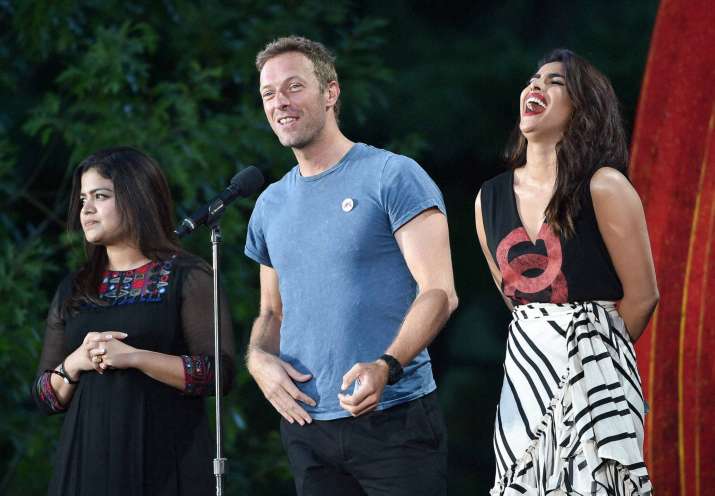 Priyanka Chopra with Chris Martin