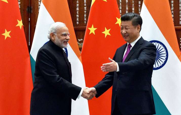 Prime Minister Narendra Modi with Chinese President Xi