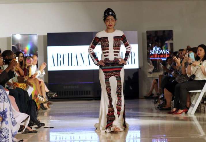 India Tv - Acid attack victim Reshma Qureshi walks ramp at NYFW India Tv - Acid attack victim Reshma Qureshi walks ramp at NYFW
