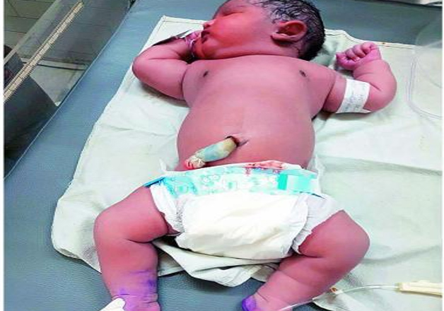 A six-kg baby boy was born on Saturday morning at Niloufer