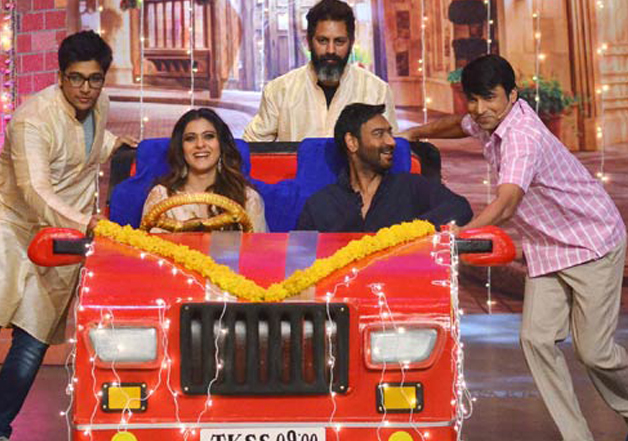 India Tv - Ajay Devgn and Kajol on The Kapil Sharma Show India Tv - Ajay Devgn and Kajol on The Kapil Sharma Show