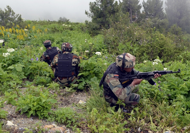File pic - Indian jawans retaliate to Pakistani firing