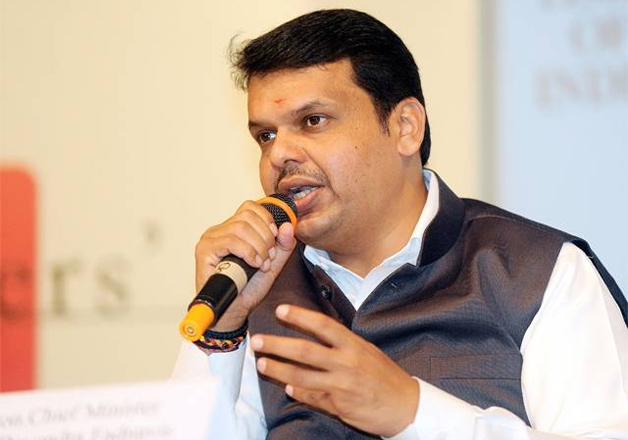 File photo - Maha CM Devendra Fadnavis speaks to media in