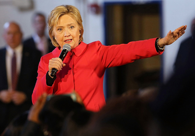 File photo - Democratic presidential candidate Hillary