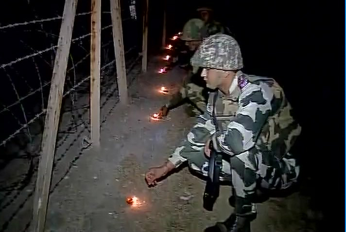 Amid tension, Indian Army celebrates Diwali along