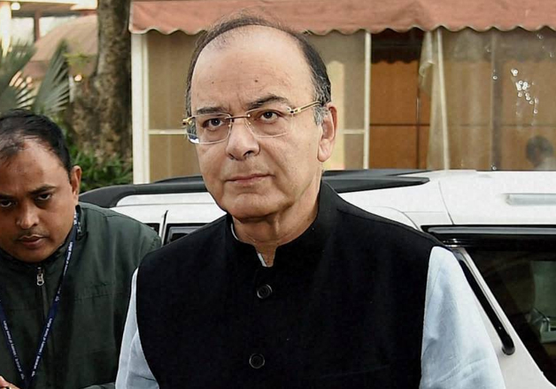 Arun Jaitley arrives at Parliament for the Winter Session