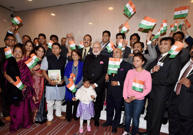 PM Modi meets Indian community members in Japan