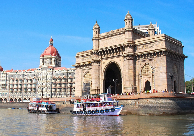 File pic of Hotel Taj and Gateway of India